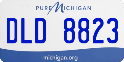MI license plate DLD8823