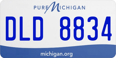 MI license plate DLD8834