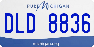 MI license plate DLD8836