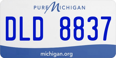 MI license plate DLD8837