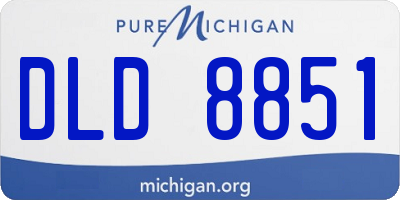 MI license plate DLD8851