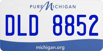 MI license plate DLD8852