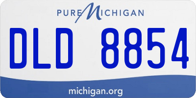MI license plate DLD8854
