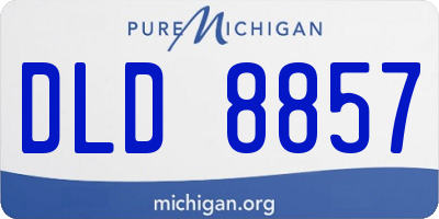 MI license plate DLD8857