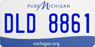 MI license plate DLD8861