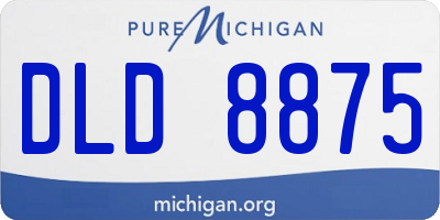 MI license plate DLD8875