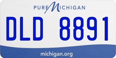 MI license plate DLD8891