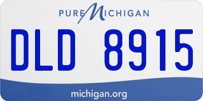 MI license plate DLD8915