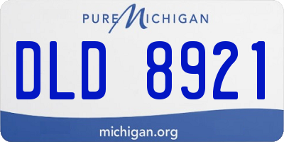 MI license plate DLD8921