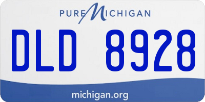 MI license plate DLD8928