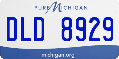 MI license plate DLD8929