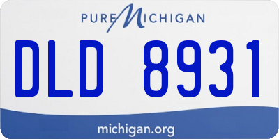 MI license plate DLD8931