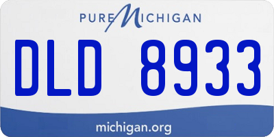 MI license plate DLD8933