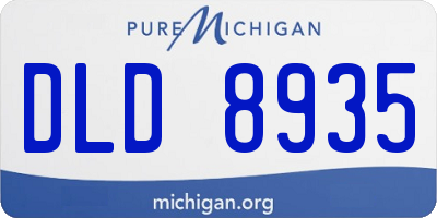 MI license plate DLD8935