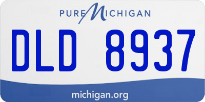 MI license plate DLD8937