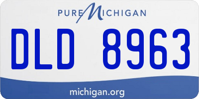 MI license plate DLD8963