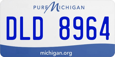 MI license plate DLD8964