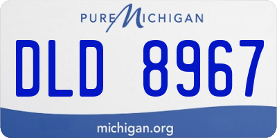 MI license plate DLD8967