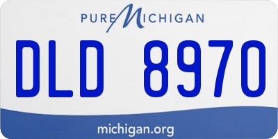 MI license plate DLD8970