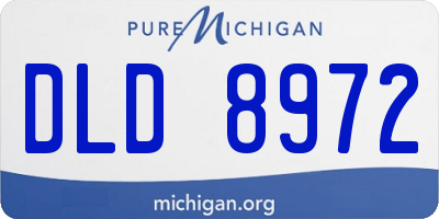 MI license plate DLD8972