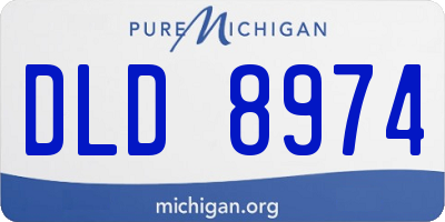 MI license plate DLD8974