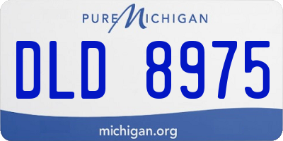 MI license plate DLD8975