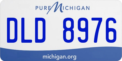 MI license plate DLD8976