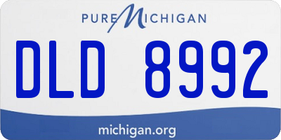 MI license plate DLD8992