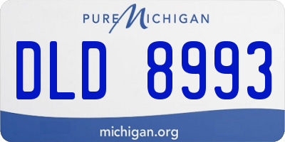 MI license plate DLD8993