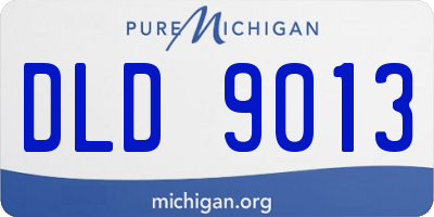 MI license plate DLD9013