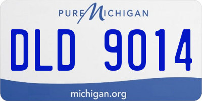 MI license plate DLD9014