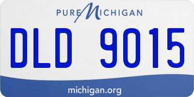 MI license plate DLD9015