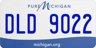 MI license plate DLD9022