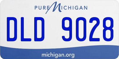 MI license plate DLD9028