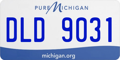 MI license plate DLD9031