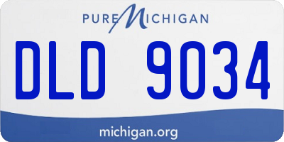 MI license plate DLD9034