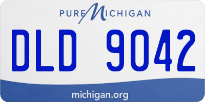 MI license plate DLD9042