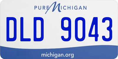 MI license plate DLD9043