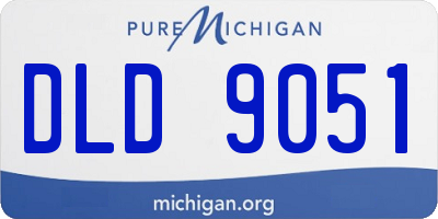 MI license plate DLD9051