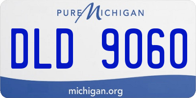 MI license plate DLD9060