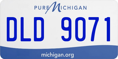 MI license plate DLD9071