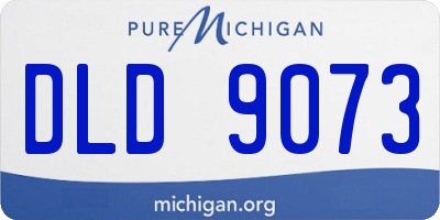 MI license plate DLD9073