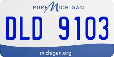 MI license plate DLD9103