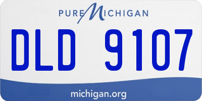 MI license plate DLD9107