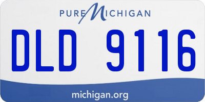 MI license plate DLD9116