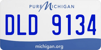 MI license plate DLD9134