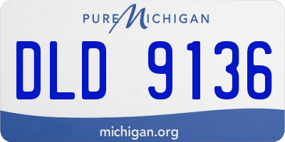 MI license plate DLD9136