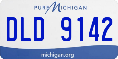 MI license plate DLD9142