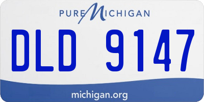 MI license plate DLD9147