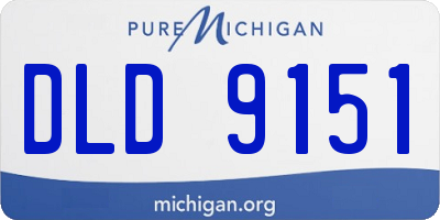 MI license plate DLD9151